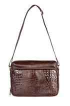 Bolsa feminina tiracolo de couro croco Anita