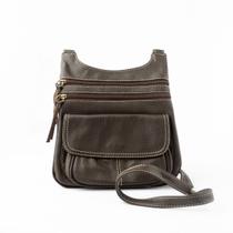 Bolsa Feminina Tiracolo Transversal Couro Legítimo Casual