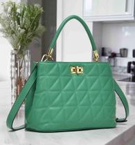 Bolsa Feminina Tiracolo Transversal Espaçosa duas divisões interna