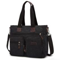 Bolsa feminina Tolfe com alça superior, bolsa de ombro de lona