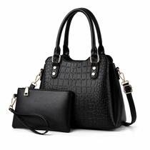 Bolsa Feminina Tote Com Carteira Alça Transversal Resistente Bolsa de Mão Tote Bag Bolsa de Ombro Shoulder Bag Crossbody Bolsa de Cosméticos Maquiagem