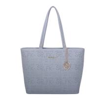 Bolsa Feminina Tote Grande Fellipe Krein FK618 Laser Azul