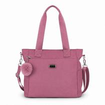 Bolsa Feminina Tote Grande Nylon Impermeável Casual Com Alça Transversal Ajustável Dia A Dia