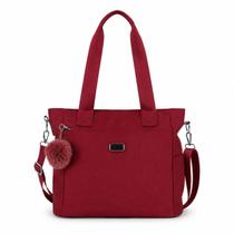 Bolsa Feminina Tote Grande Nylon Impermeável Casual Com Alça Transversal Ajustável Dia A Dia