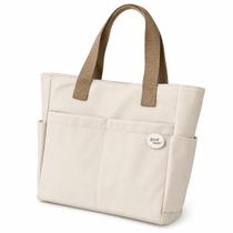 Bolsa Feminina Tote Lona Grande Canvas Faculdade Reforçada Cor:CINZA-CLARO