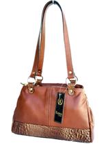 Bolsa feminina tote ombro couro roma 1136 marrom caramelo Bolsa feminina tote ombro couro roma 1136 marrom caramelo