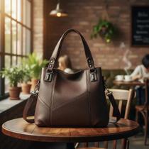 Bolsa Feminina Tote Sacola Ombro Alça Transversal Casual Fashion