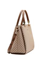 Bolsa Feminina Tote Transversal Chenson 3485623 Monograma Cor:Bege Bolsa Feminina Tote Transversal Chenson 3485623 Monograma Cor:Bege