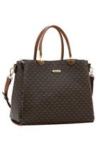 Bolsa Feminina Tote Transversal Chenson 3485623 Monograma Cor:Café