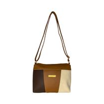 Bolsa Feminina Transversal Caramelo Lines Abc Bags 6424