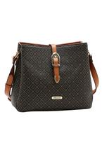 Bolsa Feminina Transversal Chenson 3485616 Monograma Cor:Café
