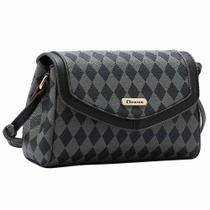 Bolsa Feminina Transversal Chenson CG84855 PRETO/CINZA Bolsa Feminina Transversal Chenson CG84855 PRETO/CINZA