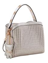 Bolsa Feminina Transversal Chenson Monograma Plissado