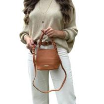 Bolsa Feminina Transversal com Alça Trançada - Caramelo Bolsa Feminina Transversal com Alça Trançada - Caramelo