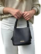Bolsa Feminina Transversal com Alça Trançada Preta Acessório Elegante para Uso Diário Bolsa Feminina Transversal com Alça Trançada Preta Acessório Elegante para Uso Diário