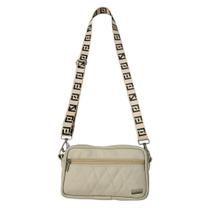Bolsa Feminina Transversal Couro Legítimo Bege Coutre Bolsas