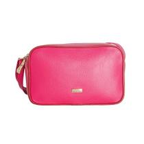 Bolsa Feminina Transversal Dayane Magalhaes Couro Pink