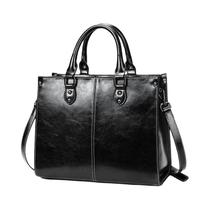 Bolsa Feminina Transversal De Couro Genuíno Com Alça Superior Para Escritório E Moda