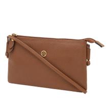 Bolsa Feminina Transversal De Couro Legítimo Mariart Onix