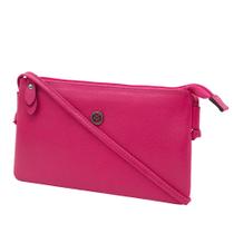 Bolsa Feminina Transversal De Couro Legítimo Mariart Onix