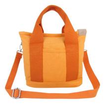 Bolsa Feminina Transversal de Ombro Em Lona Casual Dia A Dia Trabalho