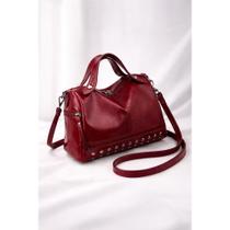 BOLSA FEMININA TRANSVERSAL E DE MÃO COURO PU UNICO E MACIO Cor:Vermelho BOLSA FEMININA TRANSVERSAL E DE MÃO COURO PU UNICO E MACIO Cor:Vermelho