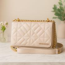 Bolsa Feminina Transversal E Lateral De Ombro Lançamento Cor:Off-whiteTamanho:Pequena 21cm Bolsa Feminina Transversal E Lateral De Ombro Lançamento Cor:Off-whiteTamanho:Pequena 21cm