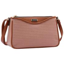 Bolsa Feminina Transversal Elegante Prática Textura Chenson