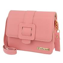 Bolsa Feminina Transversal Flap Tiracolo Alça Ajustável Moda