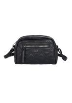 Bolsa Feminina Transversal Gash BS72813 Matelassê Preto