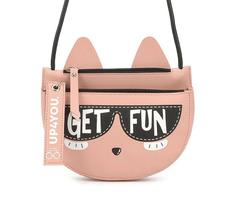 Bolsa feminina transversal gatinho up4you bu78254 nude