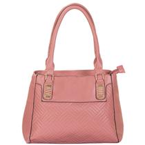 Bolsa Feminina Transversal Grande Tote de Ombro Bolsa Bau Rose