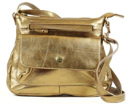 Bolsa Feminina Transversal lateral Festa Viagem em Couro Legitimo