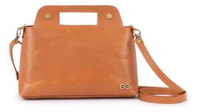 Bolsa Feminina Transversal/mão Couro Legítimo Média Tiracolo