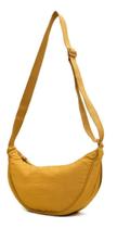Bolsa Feminina Transversal Média Meia Lua Tecido Espaçosa Bolsa Feminina Transversal Média Meia Lua Tecido Espaçosa
