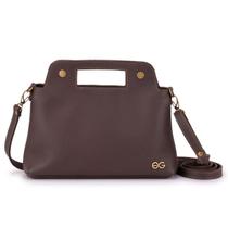 Bolsa Feminina Transversal Média Tiracolo Couro Legítimo