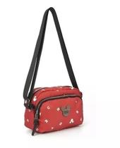 Bolsa Feminina Transversal Mickey Mouse Pequena Tiracolo Prt