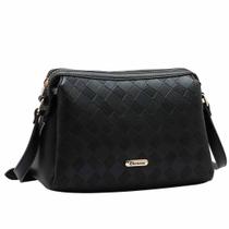 Bolsa Feminina Transversal Moderna Elegante Relevo Chenson Bolsa Feminina Transversal Moderna Elegante Relevo Chenson