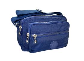 Bolsa Feminina Transversal Nylon Impermeável - Azul Bolsa Feminina Transversal Nylon Impermeável - Azul