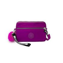 Bolsa Feminina Transversal Ombro Mao Casual Carteira Porta Celular Pequena Roxo Bolsa Feminina Transversal Ombro Mao Casual Carteira Porta Celular Pequena Roxo