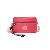 Bolsa Feminina Transversal Ombro Mao Casual Carteira Porta Celular Pequena SALMAO Bolsa Feminina Transversal Ombro Mao Casual Carteira Porta Celular Pequena SALMAO