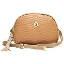 Bolsa Feminina Transversal Oval Dia a Dia Moderna Minimalista