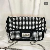 Bolsa Feminina Transversal Pedraria