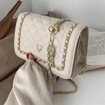 Bolsa Feminina Transversal Pequena Alça Corrente Couro Fashion Festa