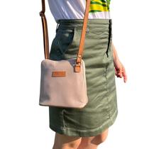 Bolsa Feminina Transversal Pequena Couro Legítimo