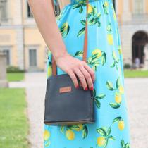 Bolsa Feminina Transversal Pequena Couro Legítimo