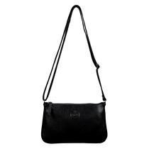 Bolsa Feminina Transversal Pequena Couro Legítimo Madamix