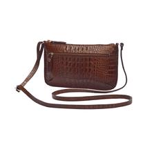 Bolsa Feminina Transversal Pequena Leve Compacta Couro Legítimo Madamix