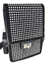 Bolsa feminina transversal porta celular brilho strass luxo