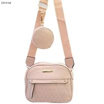 Bolsa Feminina Transversal Porta Celular com Divisões e Mini Necessaire 2314